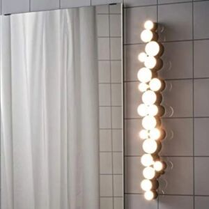 Ikea SODERSVIK Wall Lamp White Dimmable Bathroom Pearl Built In LED